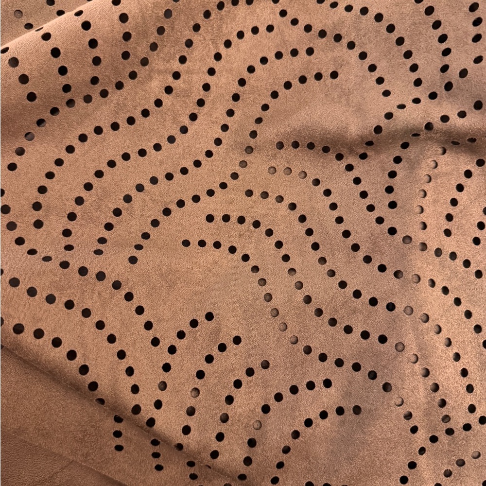 Chico's taupe Micro suede laser cut cardigan Jacket. Size S (Chico’s size 0) - Picture 6 of 6